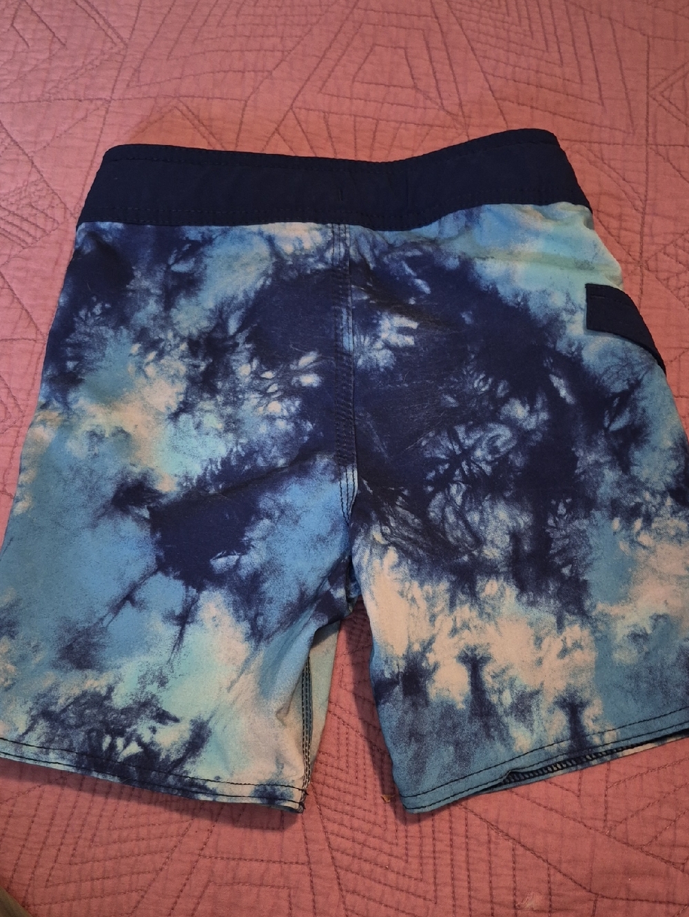 Volcom Boys Blue Tie-Dye Athletic Boardshorts - Picture 4 of 4